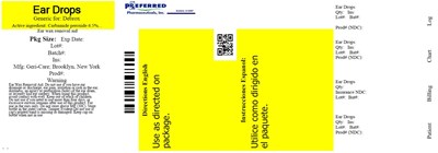 Ear Drops (Gericare Ear Drops Label)